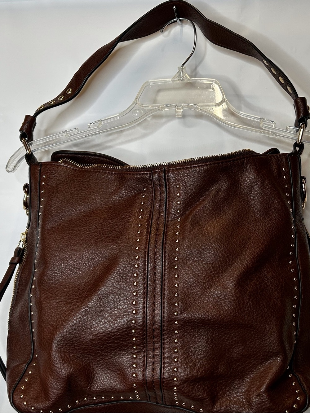 Montana West Dark Brown Studded Leather conceal carry